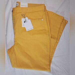 Gibson Latimer yellow Denim Jeans Womens Size 18 NWT